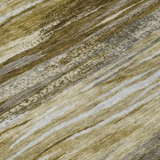 Piper Looms Chantille Waves ACN1933 Brown Machine Washable Area Rug Swatch Image