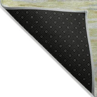 Piper Looms Chantille Waves ACN1933 Sage Machine Washable Area Rug Backing Image