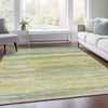 Piper Looms Chantille Waves ACN1933 Sage Machine Washable Area Rug Lifestyle Image Feature