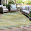 Piper Looms Chantille Waves ACN1933 Sage Machine Washable Area Rug Outdoor Lifestyle Image Feature