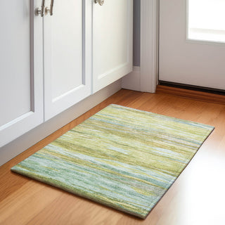 Piper Looms Chantille Waves ACN1933 Sage Machine Washable Area Rug Scatter Lifestyle Image Feature