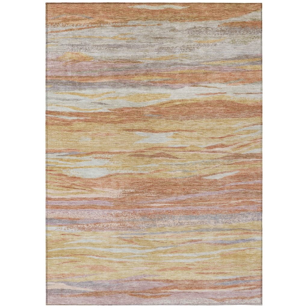 Piper Looms Chantille Waves ACN1933 Salmon Machine Washable Area Rug main image