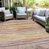 Piper Looms Chantille Waves ACN1933 Salmon Machine Washable Area Rug Outdoor Lifestyle Image Feature