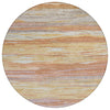 Piper Looms Chantille Waves ACN1933 Salmon Machine Washable Area Rug Round Main Image