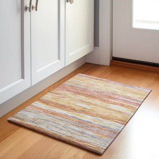 Piper Looms Chantille Waves ACN1933 Salmon Machine Washable Area Rug Scatter Lifestyle Image Feature