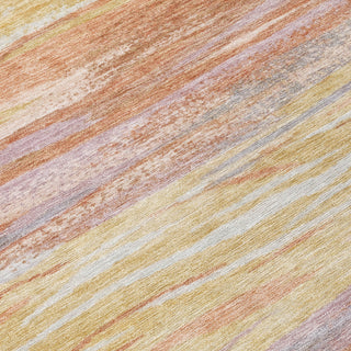 Piper Looms Chantille Waves ACN1933 Salmon Machine Washable Area Rug Swatch Image