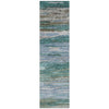 Piper Looms Chantille Waves ACN1933 Teal Machine Washable Area Rug Runner Main Image