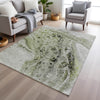 Piper Looms Chantille Abstract ACN1934 Aloe Machine Washable Area Rug Lifestyle Image Feature