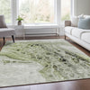 Piper Looms Chantille Abstract ACN1934 Aloe Machine Washable Area Rug Lifestyle Image Feature