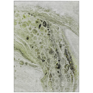 Piper Looms Chantille Abstract ACN1934 Aloe Machine Washable Area Rug main image