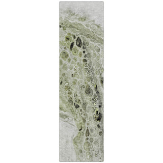 Piper Looms Chantille Abstract ACN1934 Aloe Machine Washable Area Rug Runner Main Image