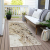 Piper Looms Chantille Abstract ACN1934 Beige Machine Washable Area Rug Runner Outdoor Lifestyle Image Feature