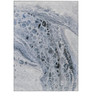 Piper Looms Chantille Abstract ACN1934 Blue Machine Washable Area Rug main image