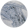 Piper Looms Chantille Abstract ACN1934 Blue Machine Washable Area Rug Round Main Image