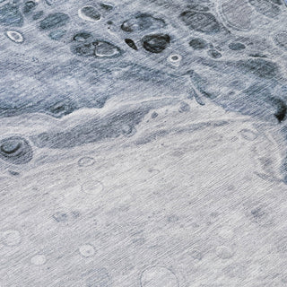 Piper Looms Chantille Abstract ACN1934 Blue Machine Washable Area Rug Swatch Image