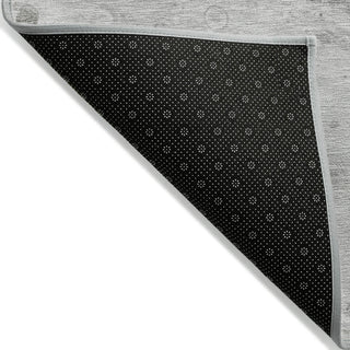 Piper Looms Chantille Abstract ACN1934 Pewter Machine Washable Area Rug Backing Image