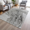 Piper Looms Chantille Abstract ACN1934 Pewter Machine Washable Area Rug Lifestyle Image Feature