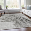 Piper Looms Chantille Abstract ACN1934 Pewter Machine Washable Area Rug Lifestyle Image Feature