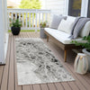 Piper Looms Chantille Abstract ACN1934 Pewter Machine Washable Area Rug Runner Outdoor Lifestyle Image Feature