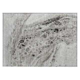 Piper Looms Chantille Abstract ACN1934 Pewter Machine Washable Area Rug Scatter Main Image