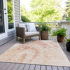Piper Looms Chantille Abstract ACN1935 Salmon Machine Washable Area Rug Outdoor Lifestyle Image Feature