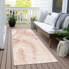 Piper Looms Chantille Abstract ACN1935 Salmon Machine Washable Area Rug Runner Outdoor Lifestyle Image Feature