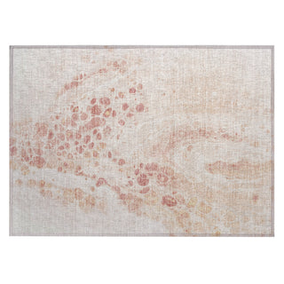 Piper Looms Chantille Abstract ACN1935 Salmon Machine Washable Area Rug Scatter Main Image