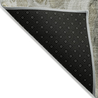 Piper Looms Chantille Abstract ACN1935 Taupe Machine Washable Area Rug Backing Image