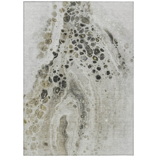 Piper Looms Chantille Abstract ACN1935 Taupe Machine Washable Area Rug main image