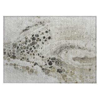 Piper Looms Chantille Abstract ACN1935 Taupe Machine Washable Area Rug Scatter Main Image