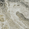 Piper Looms Chantille Abstract ACN1935 Taupe Machine Washable Area Rug Swatch Image