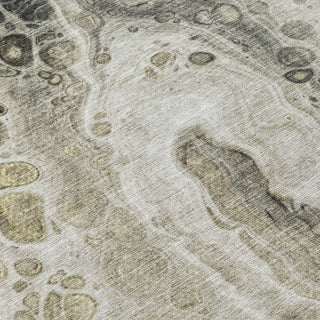 Piper Looms Chantille Abstract ACN1935 Taupe Machine Washable Area Rug Swatch Image