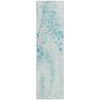 Piper Looms Chantille Abstract ACN1935 Teal Machine Washable Area Rug Runner Main Image