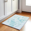 Piper Looms Chantille Abstract ACN1935 Teal Machine Washable Area Rug Scatter Lifestyle Image Feature