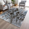 Piper Looms Chantille Abstract ACN1936 Chocolate Machine Washable Area Rug Lifestyle Image Feature