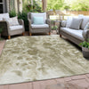 Piper Looms Chantille Abstract ACN1936 Khaki Machine Washable Area Rug Outdoor Lifestyle Image Feature