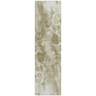 Piper Looms Chantille Abstract ACN1936 Khaki Machine Washable Area Rug Runner Main Image