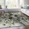 Piper Looms Chantille Abstract ACN1936 Pewter Machine Washable Area Rug Lifestyle Image Feature
