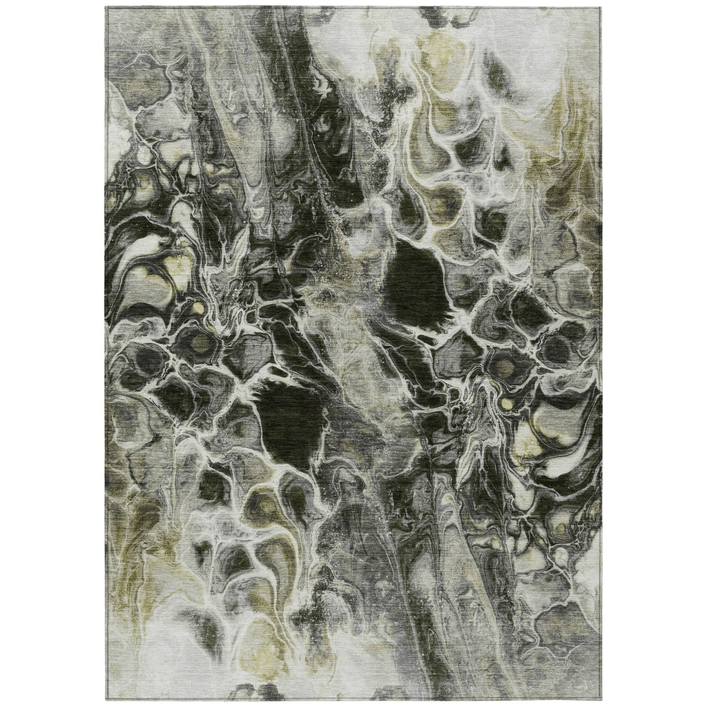 Piper Looms Chantille Abstract ACN1936 Pewter Machine Washable Area Rug main image