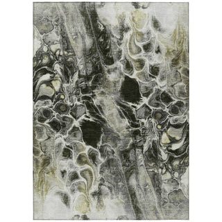 Piper Looms Chantille Abstract ACN1936 Pewter Machine Washable Area Rug main image