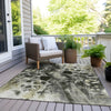 Piper Looms Chantille Abstract ACN1936 Pewter Machine Washable Area Rug Outdoor Lifestyle Image Feature
