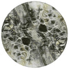 Piper Looms Chantille Abstract ACN1936 Pewter Machine Washable Area Rug Round Main Image