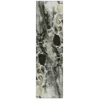 Piper Looms Chantille Abstract ACN1936 Pewter Machine Washable Area Rug Runner Main Image