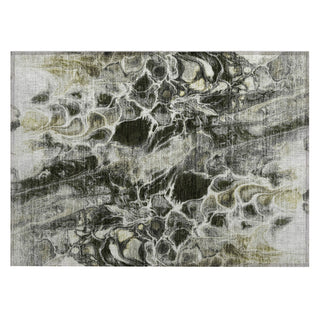 Piper Looms Chantille Abstract ACN1936 Pewter Machine Washable Area Rug Scatter Main Image