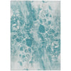 Piper Looms Chantille Abstract ACN1936 Teal Machine Washable Area Rug main image