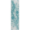 Piper Looms Chantille Abstract ACN1936 Teal Machine Washable Area Rug Runner Main Image