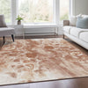 Piper Looms Chantille Abstract ACN1936 Terracotta Machine Washable Area Rug Lifestyle Image Feature