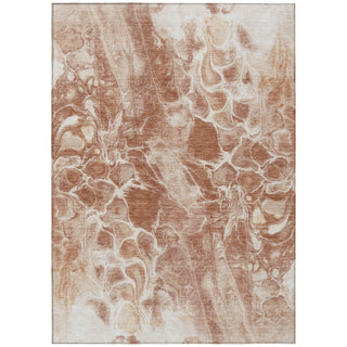 Piper Looms Chantille Abstract ACN1936 Terracotta Machine Washable Area Rug main image