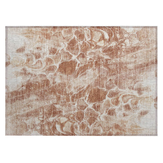 Piper Looms Chantille Abstract ACN1936 Terracotta Machine Washable Area Rug Scatter Main Image