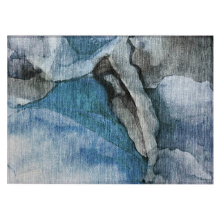 Piper Looms Chantille Abstract ACN1937 Blue Machine Washable Area Rug Scatter Main Image